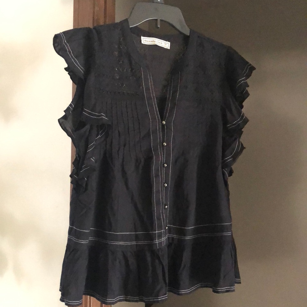 Abercrombie Black Blouse